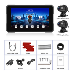 <h2>Écran moto 5” avec Apple CarPlay, Android Auto, AirPlay, DVR et TPMS</h2> 