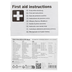 Trousse de premiers secours DIN 13164 avec embout buccal