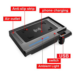 Audi 2019-2025 Chargeur sans fil 15W à charge rapide pour smartphone 