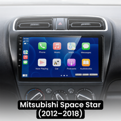 Mitsubishi Space Star 12-18 - 9" radio met Apple CarPlay en Android Auto 
