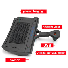 Chargeur sans fil 15W pour BMW X5 / X6 2019-2025 avec charge rapide 