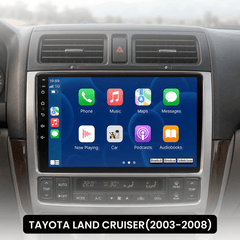 Toyota Land Cruiser 2003-2008 - Autoradio 9" avec Apple CarPlay et Android Auto 