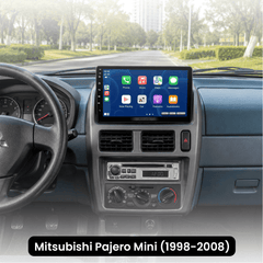 Mitsubishi Pajero Mini 1998-2008 - autoradio 9" avec Apple CarPlay et Android Auto 