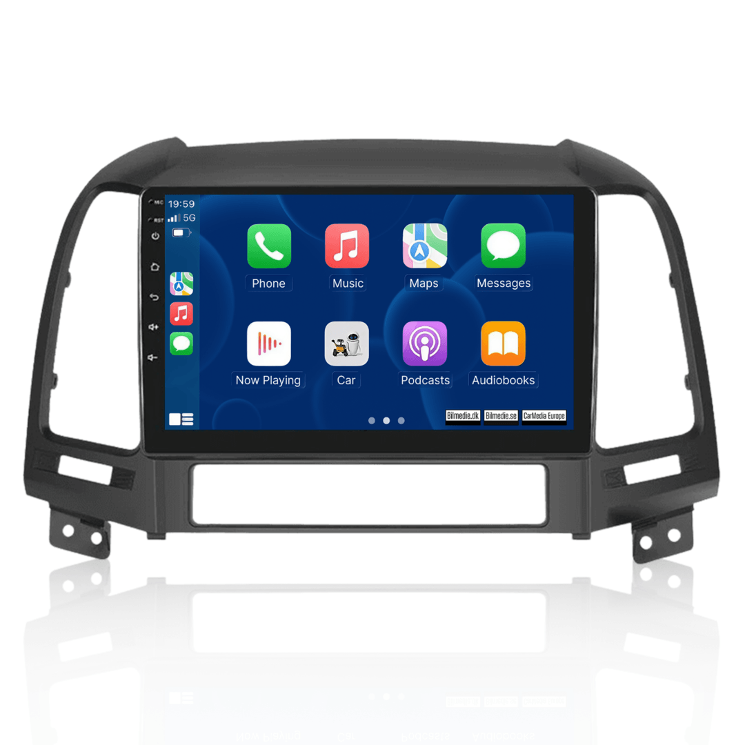 Hyundai Santa Fe 2006-2012 – autoradio 9" avec Apple CarPlay et Android Auto 