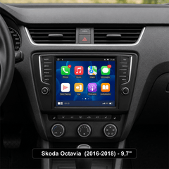 Skoda Octavia 2016-2018 - autoradio 9,7" avec Apple CarPlay et Android Auto 