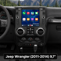 Jeep Wrangler 2011-2014 - autoradio 9,7" avec Apple CarPlay et Android Auto 