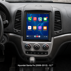 Hyundai Santa Fe 2006-2012 - Autoradio 9,7" avec Apple CarPlay et Android Auto 