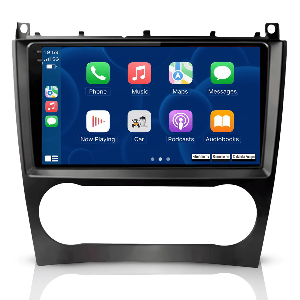 Mercedes-Benz W203 - autoradio 9" avec Apple CarPlay et Android Auto 