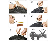 Kit de réparation de pneu tubeless Carmotion 