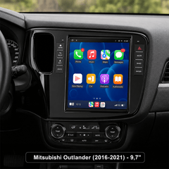 Mitsubishi Outlander 2016-2021 - autoradio 9,7" avec Apple CarPlay et Android Auto 