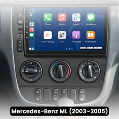 Mercedes-ML 2003-2005 - 9" Radio m. Apple CarPlay og Android Auto