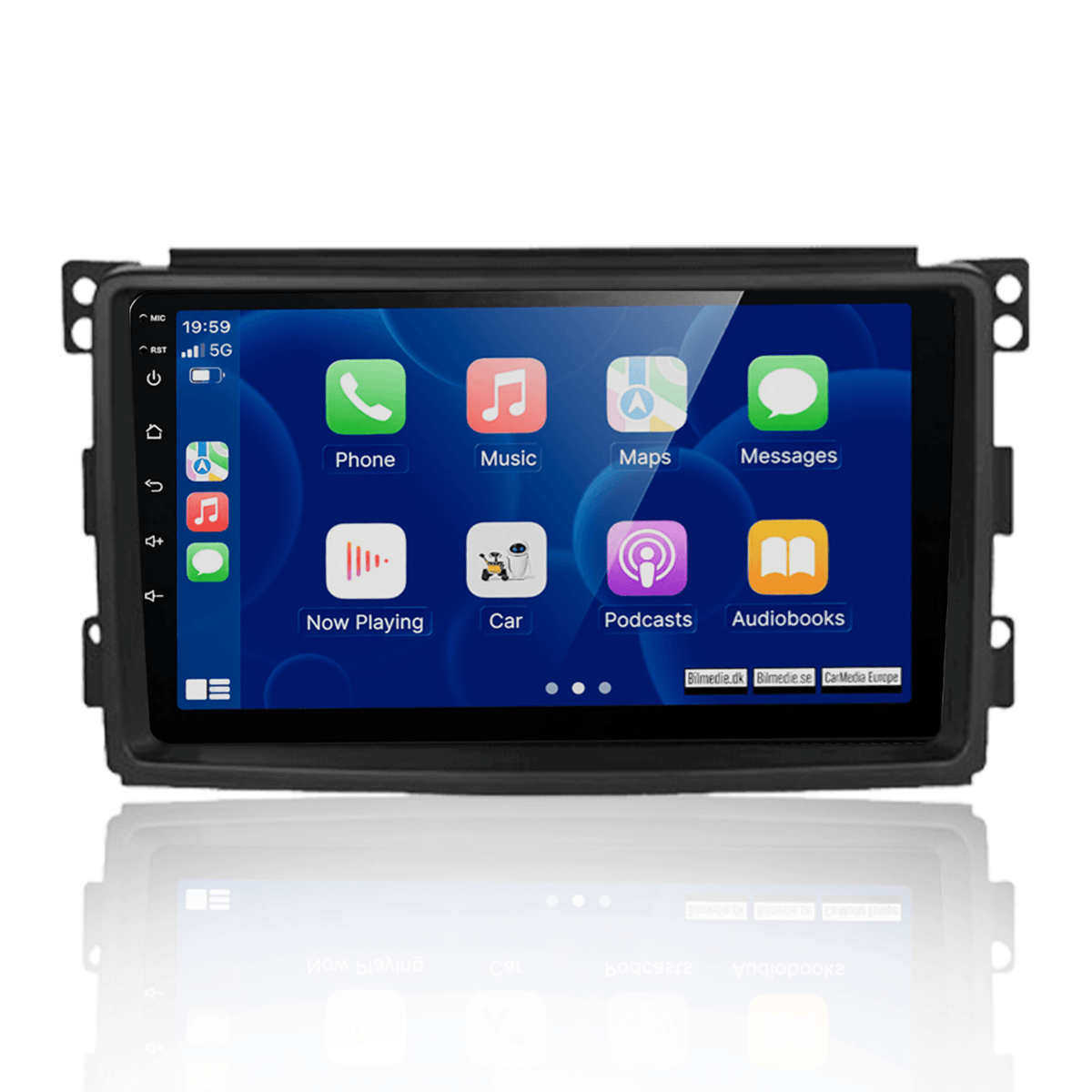 Smart Fortwo 2005-2010 – autoradio 9” avec Apple CarPlay sans fil & Android Auto 