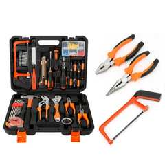 Kit d’outils 100 pièces pour la maison & la voiture – boîte à outils complète 