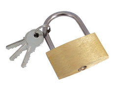 Cadenas en laiton 50 mm avec 3 clés
