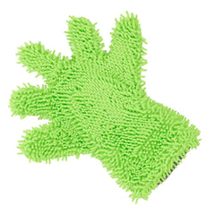 Gant de lavage en microfibre avec doigts chenille et maille par CARMOTION