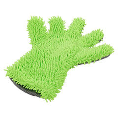 Gant de lavage en microfibre avec doigts chenille et maille