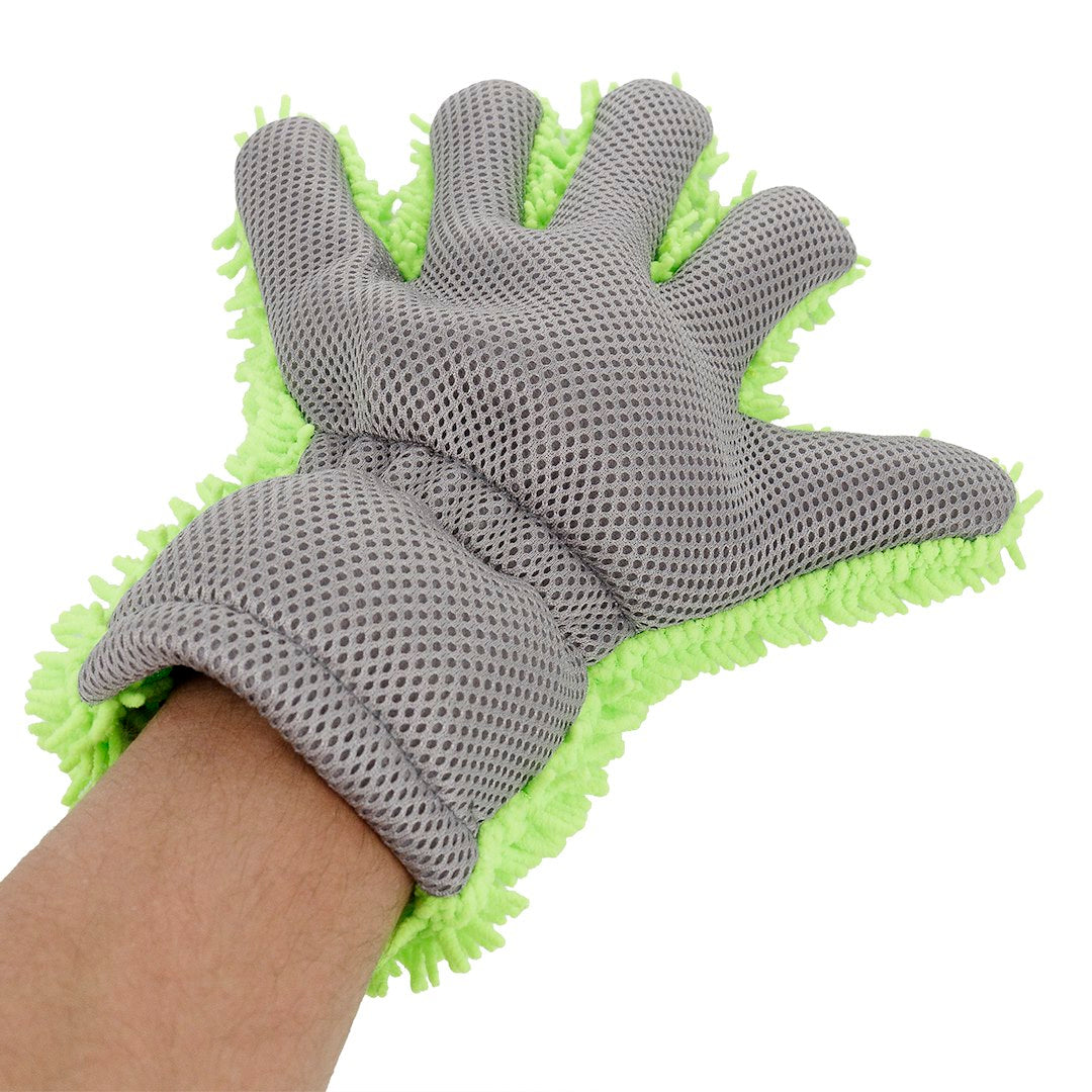 Gant de lavage chenille en microfibre pour le nettoyage automobile