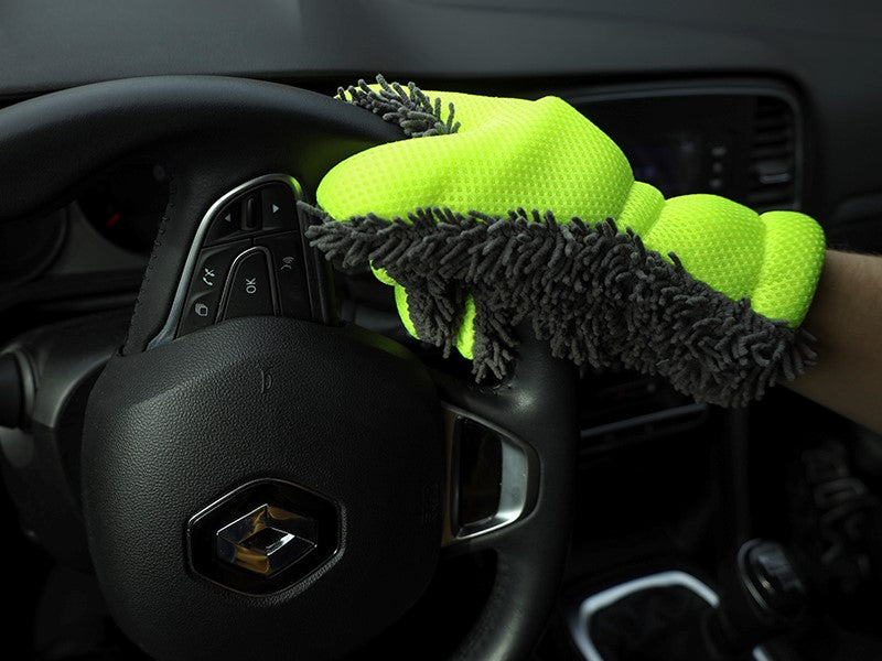 Gant de lavage en microfibre CARMOTION avec maille