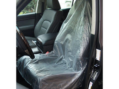 Housses de siège jetables en plastique pour voiture, lot de 10