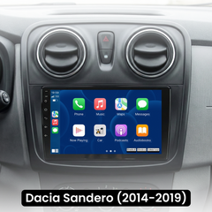 Dacia Logan/Sandero - 9" radio met Apple CarPlay en Android Auto 