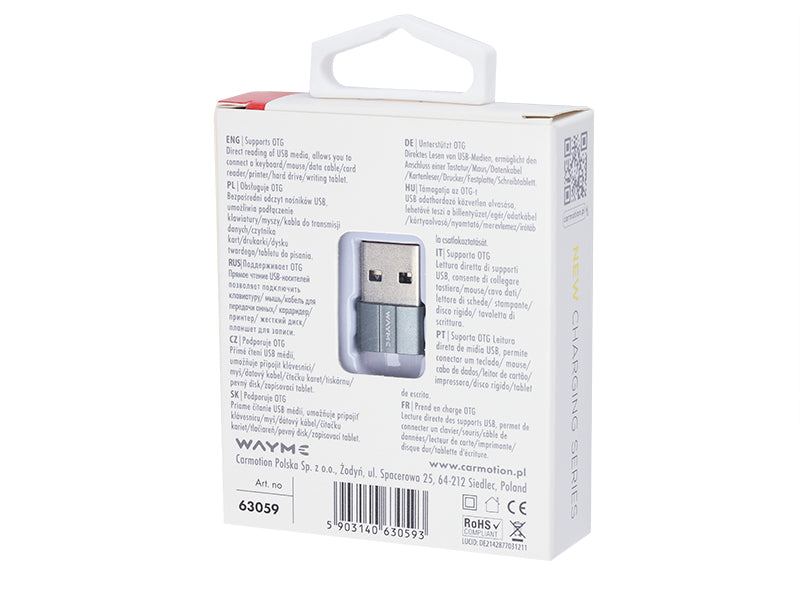 Petit adaptateur OTG USB vers USB-C de WAYME