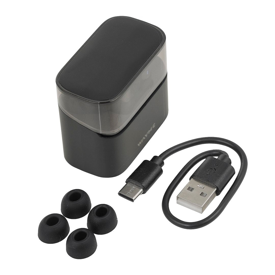 Écouteurs intra-auriculaires avec boîtier de charge et recharge USB-C