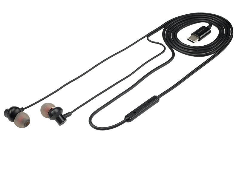Écouteurs intra-auriculaires WAYME avec microphone et connecteur USB-C