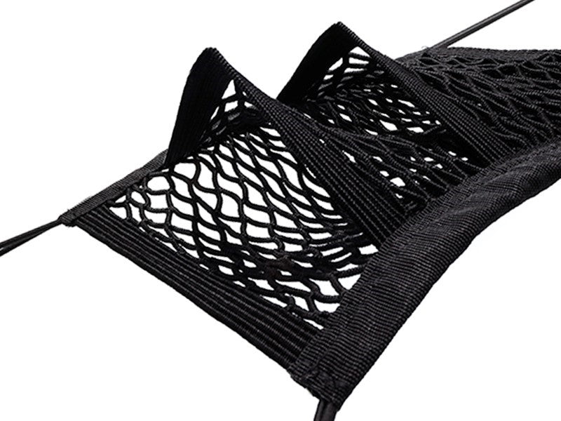Filet de rangement pour sièges de voiture avec 2 poches