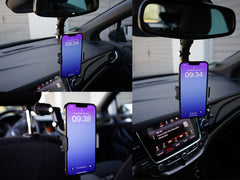 Support de téléphone avec tête pivotante pour l’intérieur de la voiture