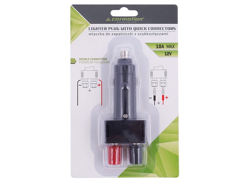 Prise allume-cigare 12/24 V avec connexions rapides
