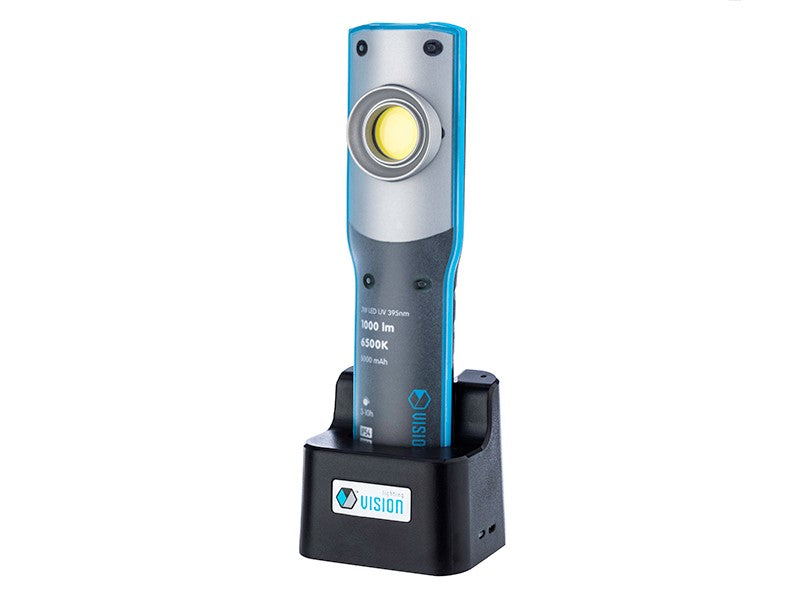 Lampe de travail rechargeable VISION avec LED COB 10W et UV 395 nm