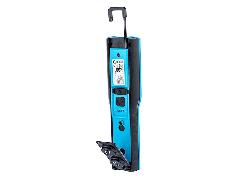 Lampe d’atelier rechargeable avec éclairage frontal COB LED et lampe UV