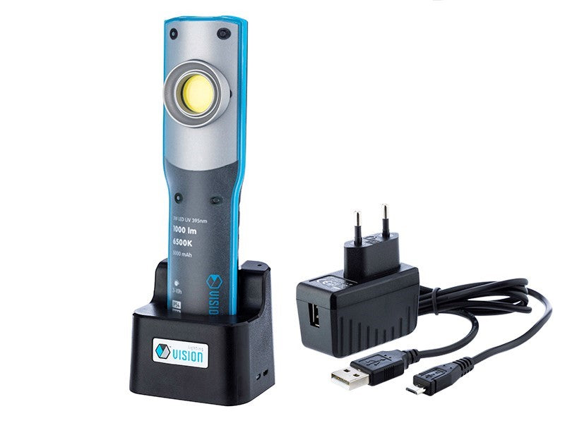 Lampe de travail avec plusieurs niveaux d’éclairage et fonction UV