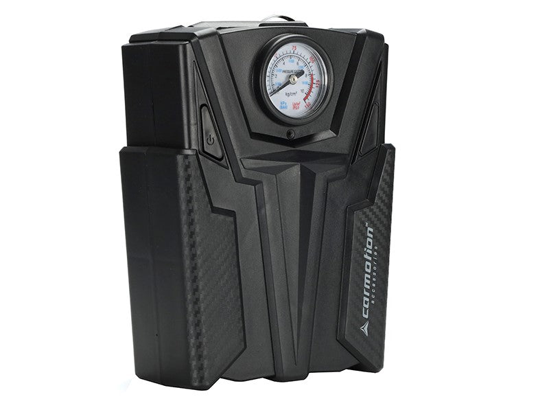 Compresseur d’air 12V 150 PSI avec manomètre analogique et 4 adaptateurs