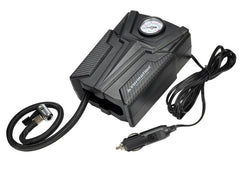 Compresseur d’air 12V avec prise allume-cigare et manomètre analogique