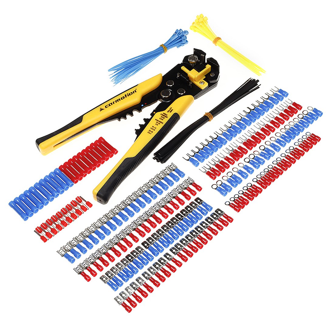 Pince à dénuder avec cosses et colliers de serrage CARMOTION