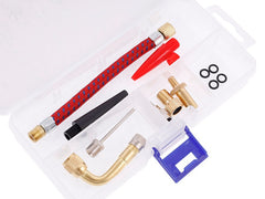 Kit d’adaptateurs de valve avec adaptateurs, aiguille et rallonges