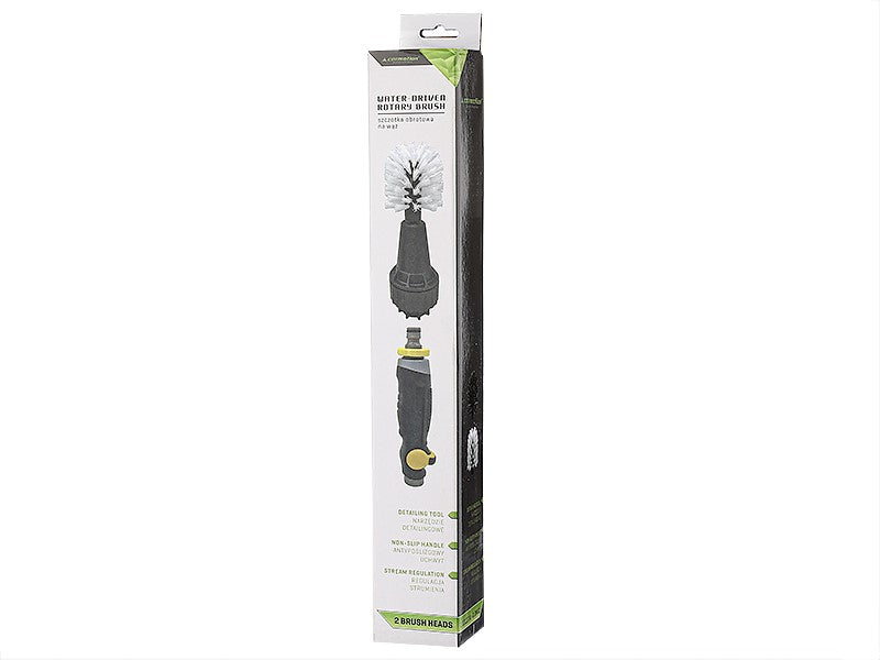 Brosse de nettoyage rotative avec deux têtes de brosse