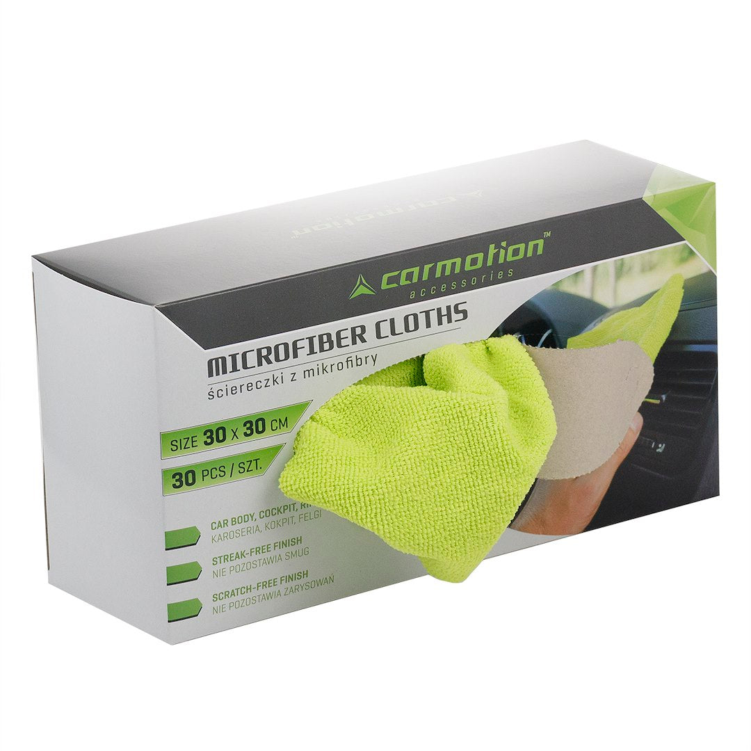 Lot de 30 chiffons microfibres CARMOTION
