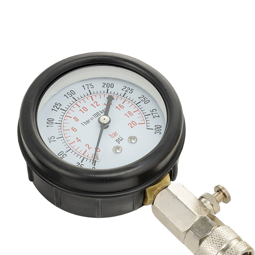 Testeur de compression avec raccord droit et coudé
