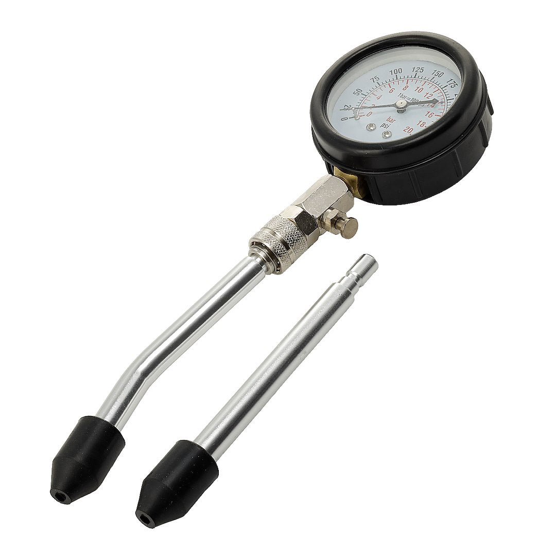Kit de testeur de compression pour moteur essence avec plusieurs adaptateurs