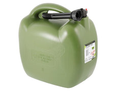 Jerrican de carburant en plastique 20 litres ovale kaki
