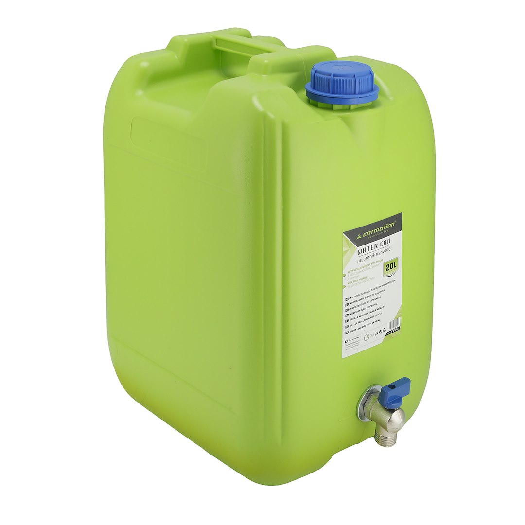 Bidon d’eau 20 L avec robinet métallique court