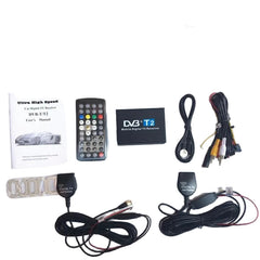 Récepteur TV DVB-T2 pour voiture – compatible avec les écrans Bilmedie (HDMI & RCA) 