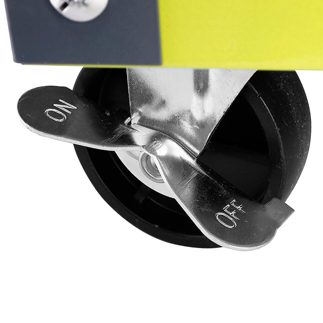 Chariot d’atelier en acier avec 3 étagères spacieuses