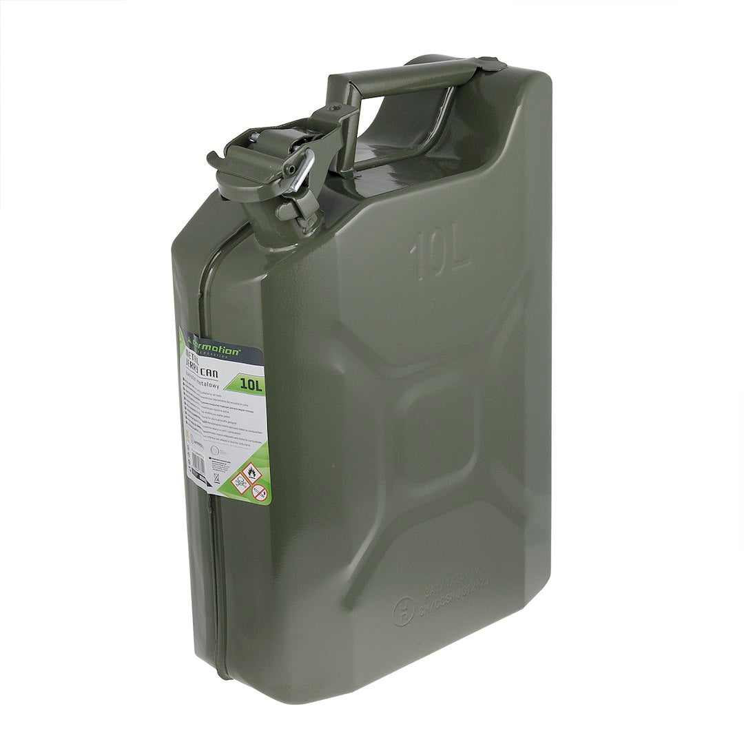 Jerrycan métal 10 L pour carburant CARMOTION