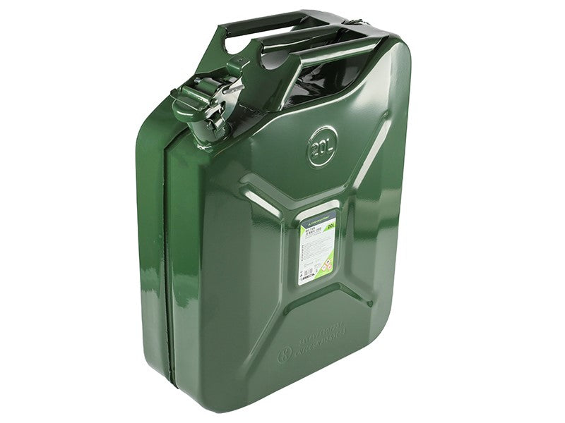 Jerrycan métallique 20 litres pour le stockage et le transport de carburant