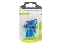 Connecteurs rapides en T bleus avec isolation PVC pour raccordement de câbles
