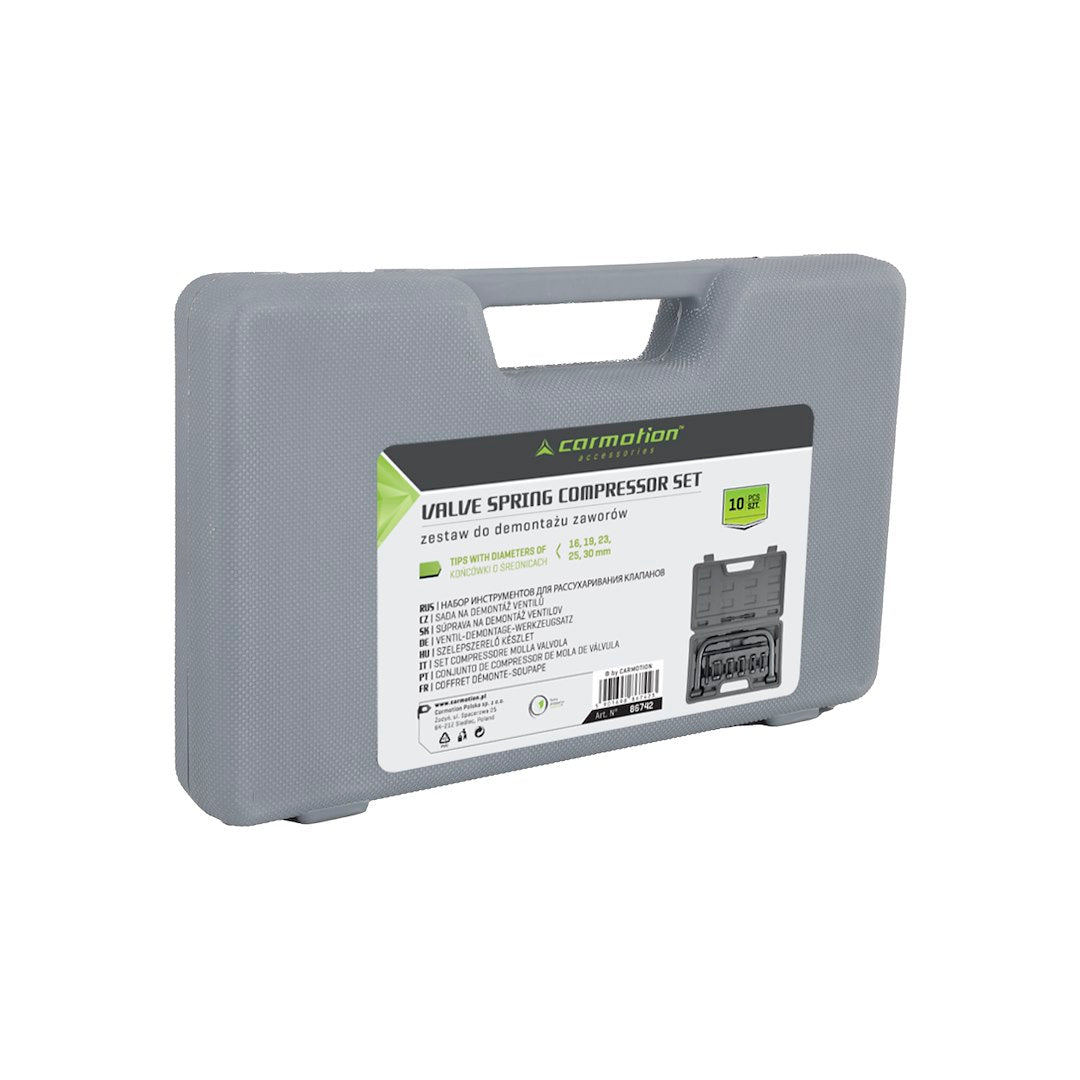 Kit compresseur de ressorts de soupape avec 5 adaptateurs pour différents diamètres de soupape