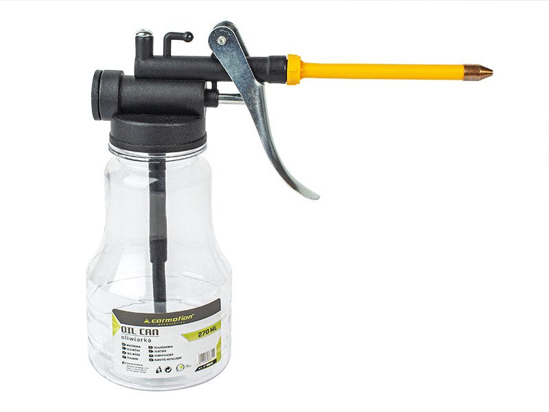 Burette d’huile transparente 270 ml avec doseur précis et tube rigide